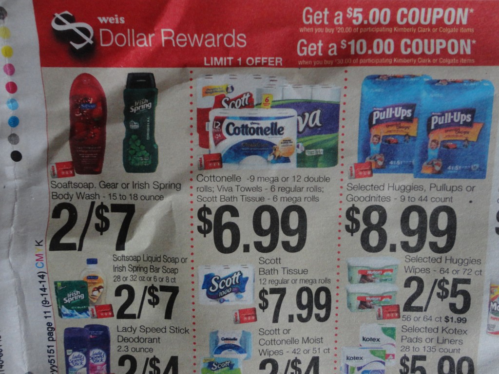Kimberly Clark Deal | Weis - SHIP SAVES