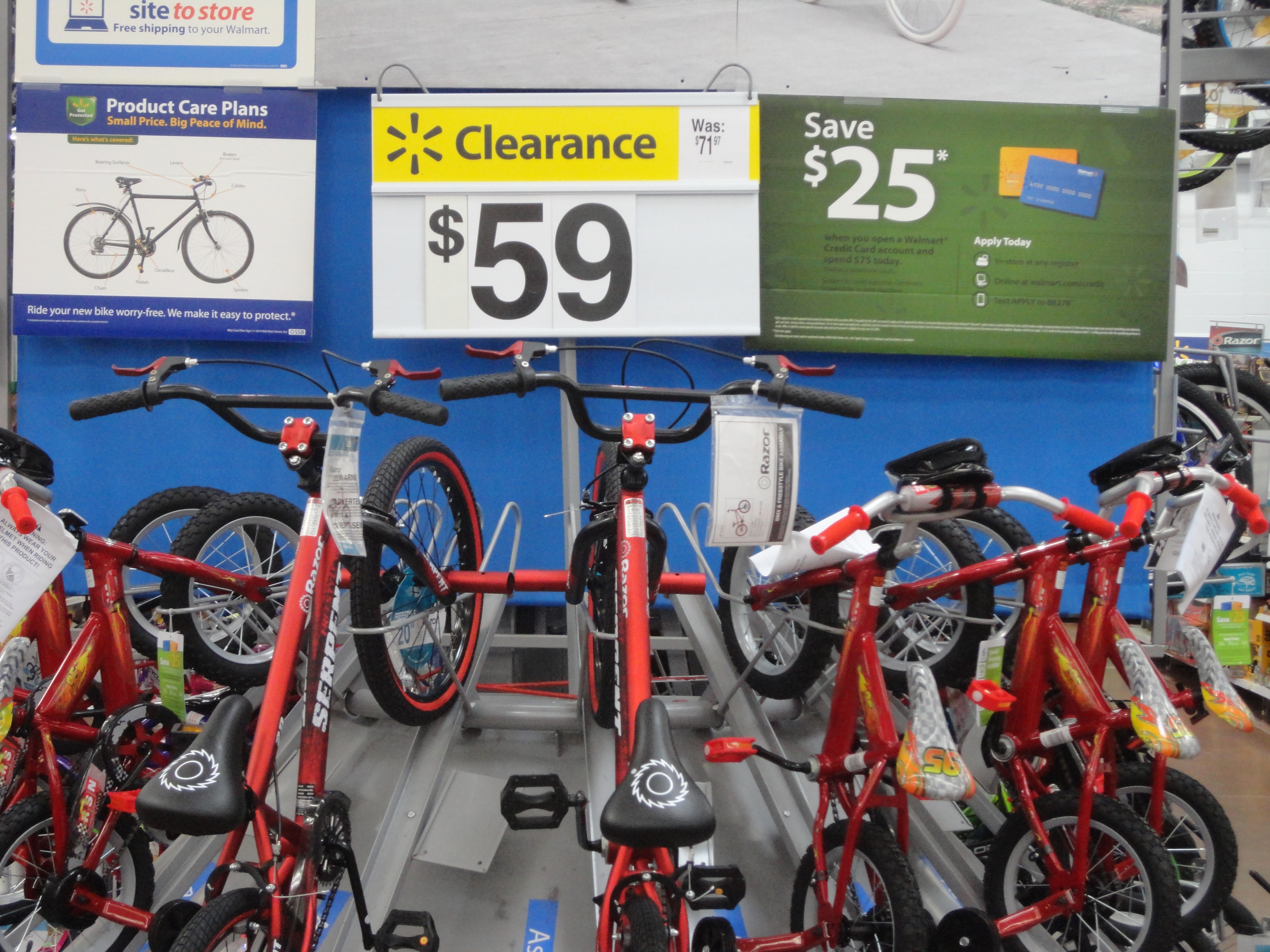 prices for bikes at walmart