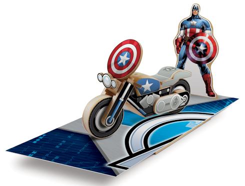 Lowe's Build And Grow Avengers Iron-on Patch Captain America Motorcycle 2015 