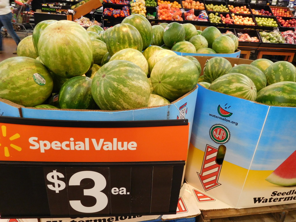 Watermelon 3 at Walmart & 3.97 at Giant Ship Saves