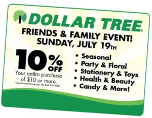 dollar tree 10 percent off