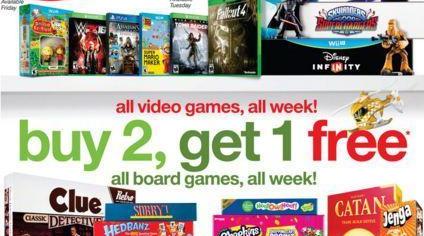 Video Games are Buy 2, Get 1 Free on