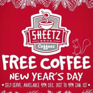 free coffee new years