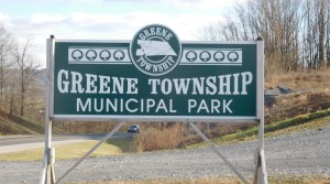 greene township park sign