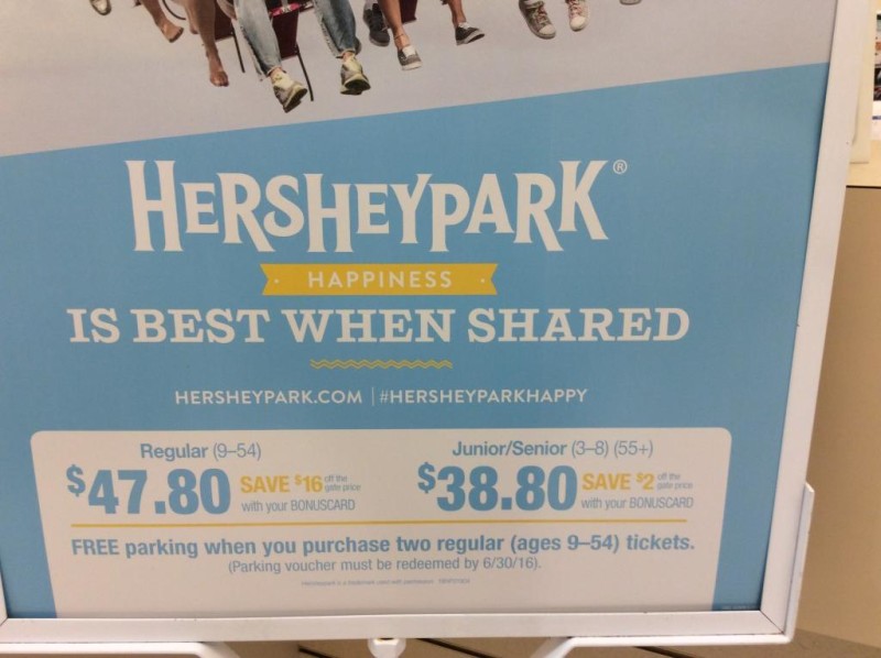 Discount Hersheypark tickets at Giant SHIP SAVES