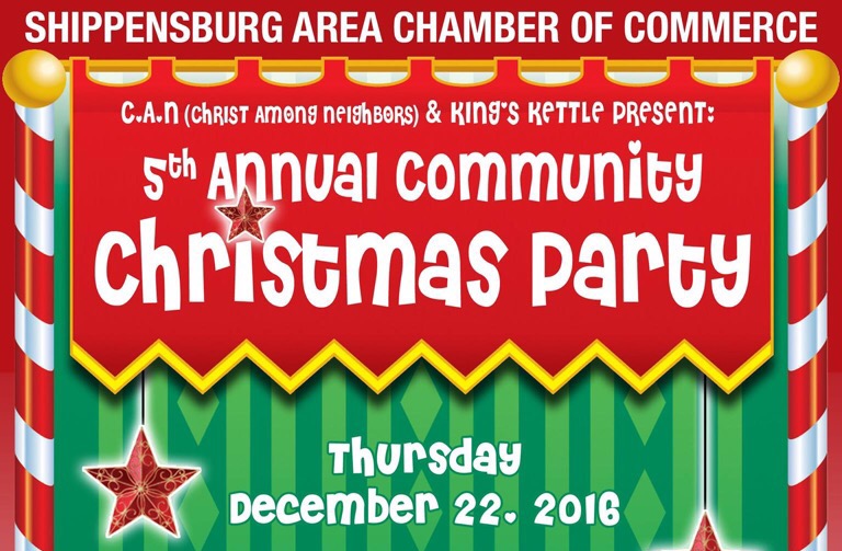 5th Annual Shippensburg Community Christmas Party December 22, 2016