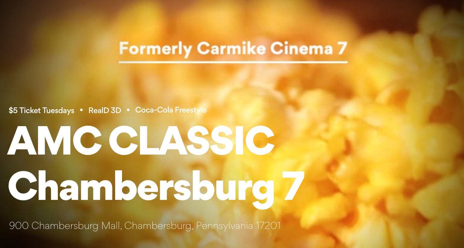 $5 Movie Ticket Tuesday at AMC Classic Chambersburg 7 | Ship Saves1536 x 820
