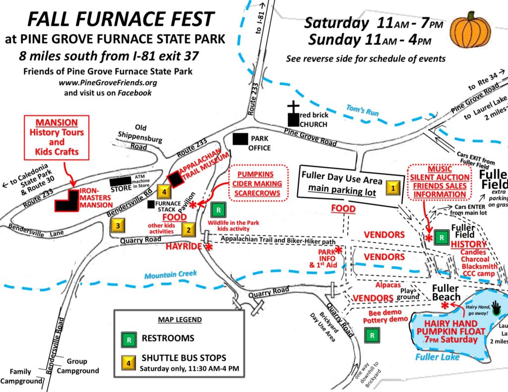 Fall Furnace Fest at Pine Grove Furnace State Park Ship Saves