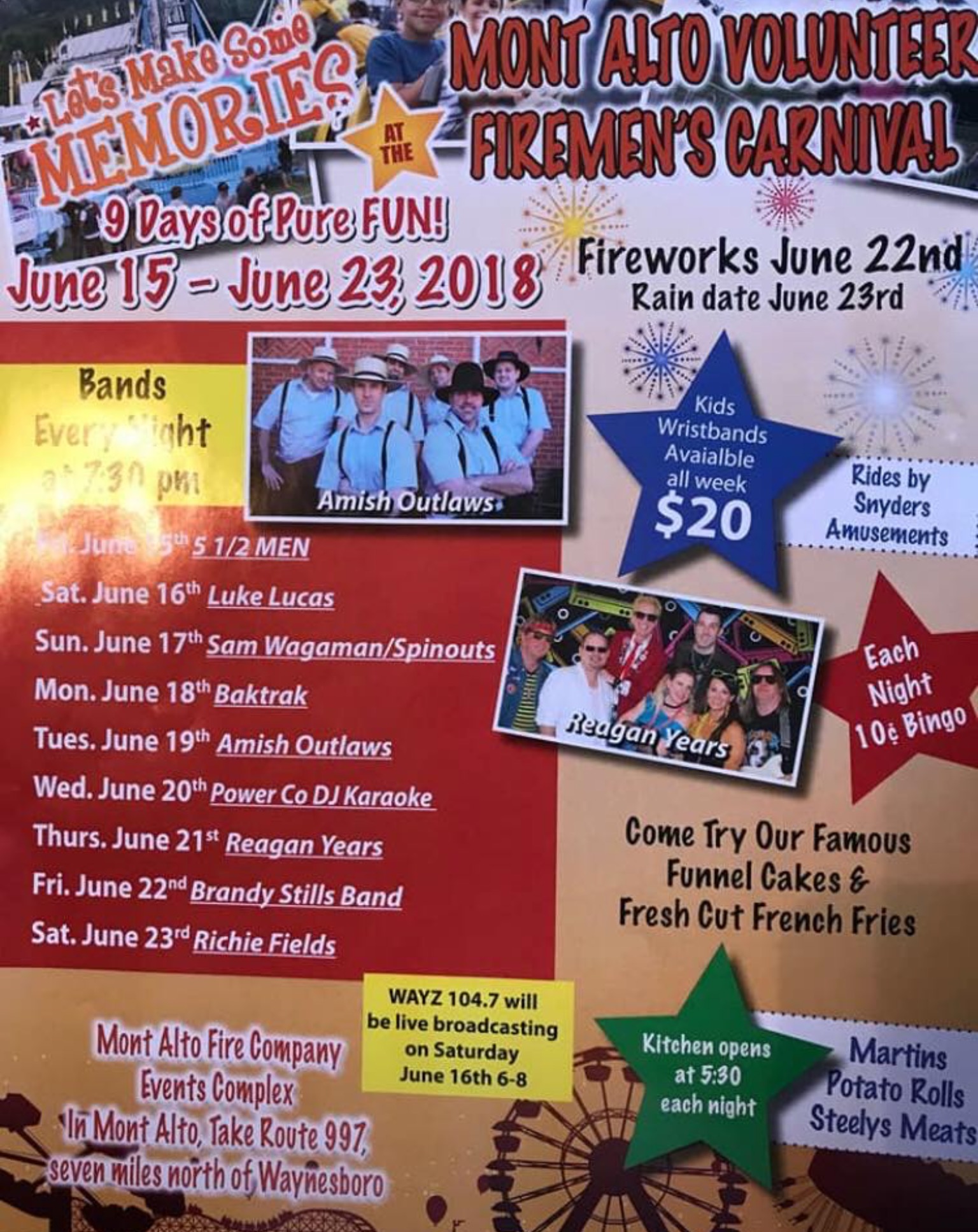 Mont Alto Volunteer Firemen’s Carnival Ship Saves