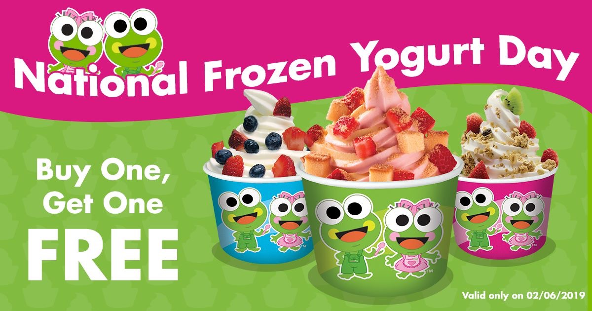 Sweet Frog BOGO for National Frozen Yogurt Day SHIP SAVES