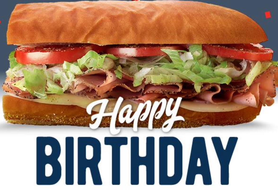 jersey mike's free sub on your birthday