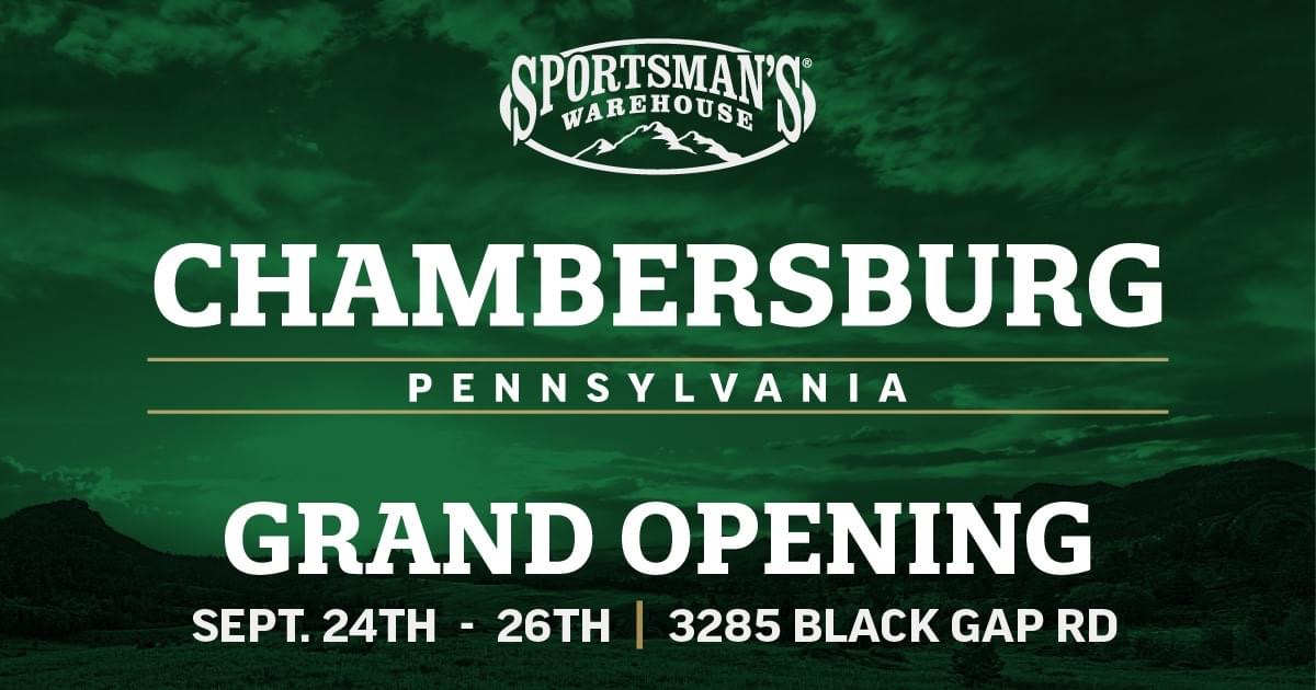 Sportsman's Warehouse Chambersburg Grand Opening Flyer + Coupon SHIP