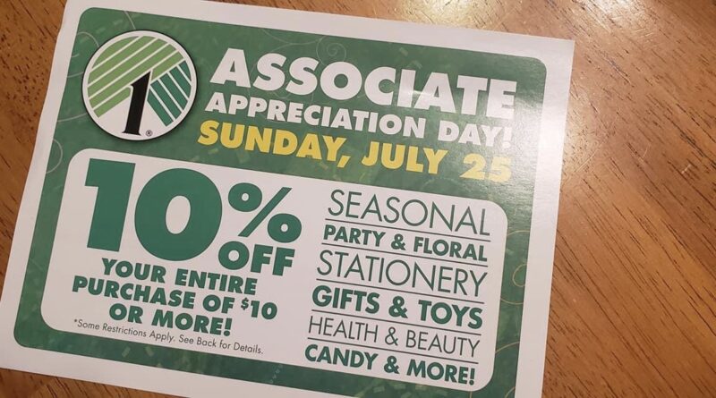 Dollar Tree 10 Off For July
