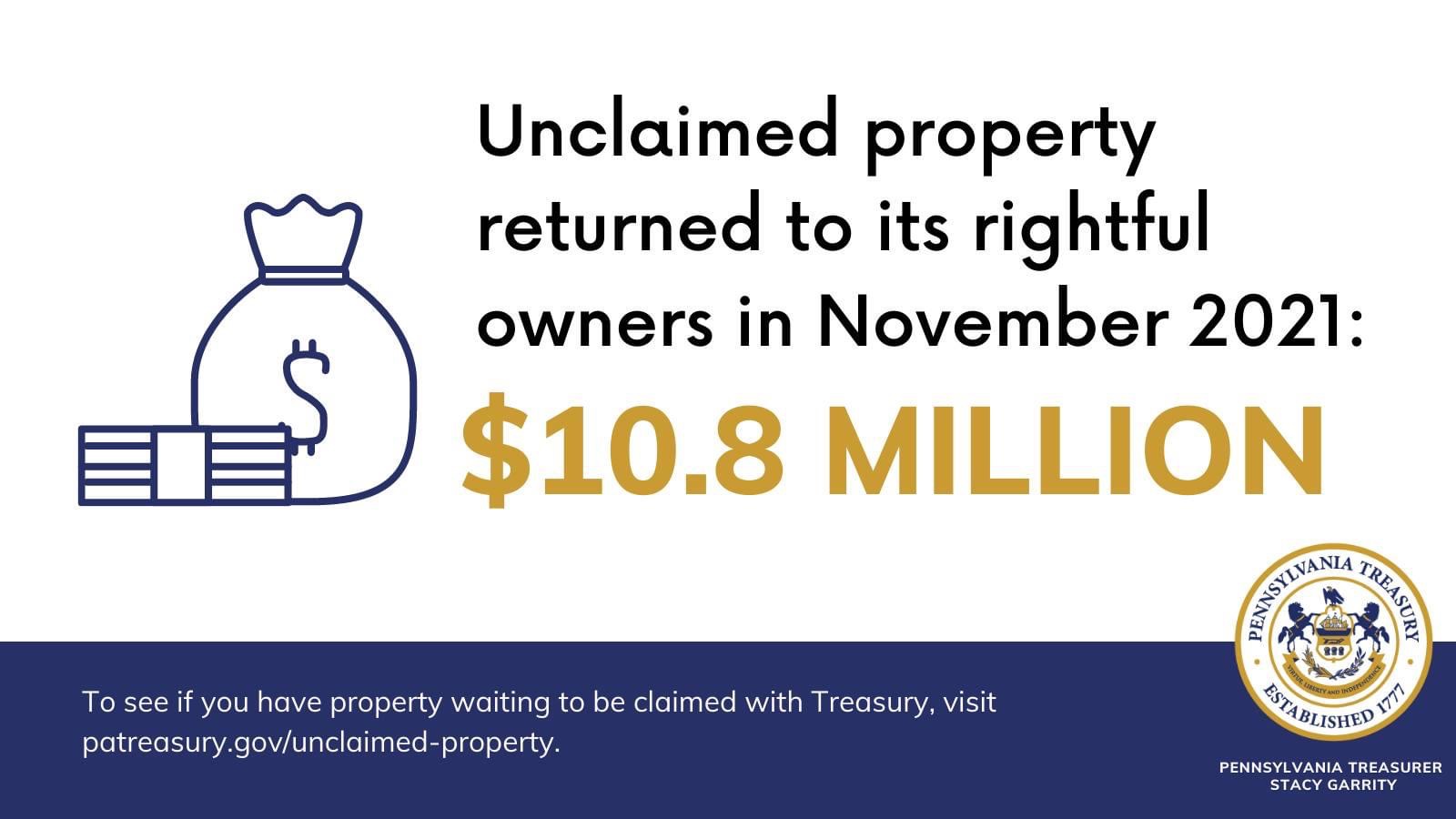 Pennsylvania treasury search bureau of unclaimed property ship saves