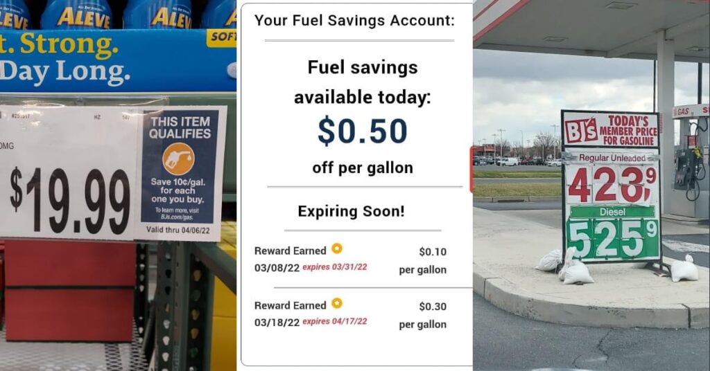 BJ's Fuel Saver Program SHIP SAVES