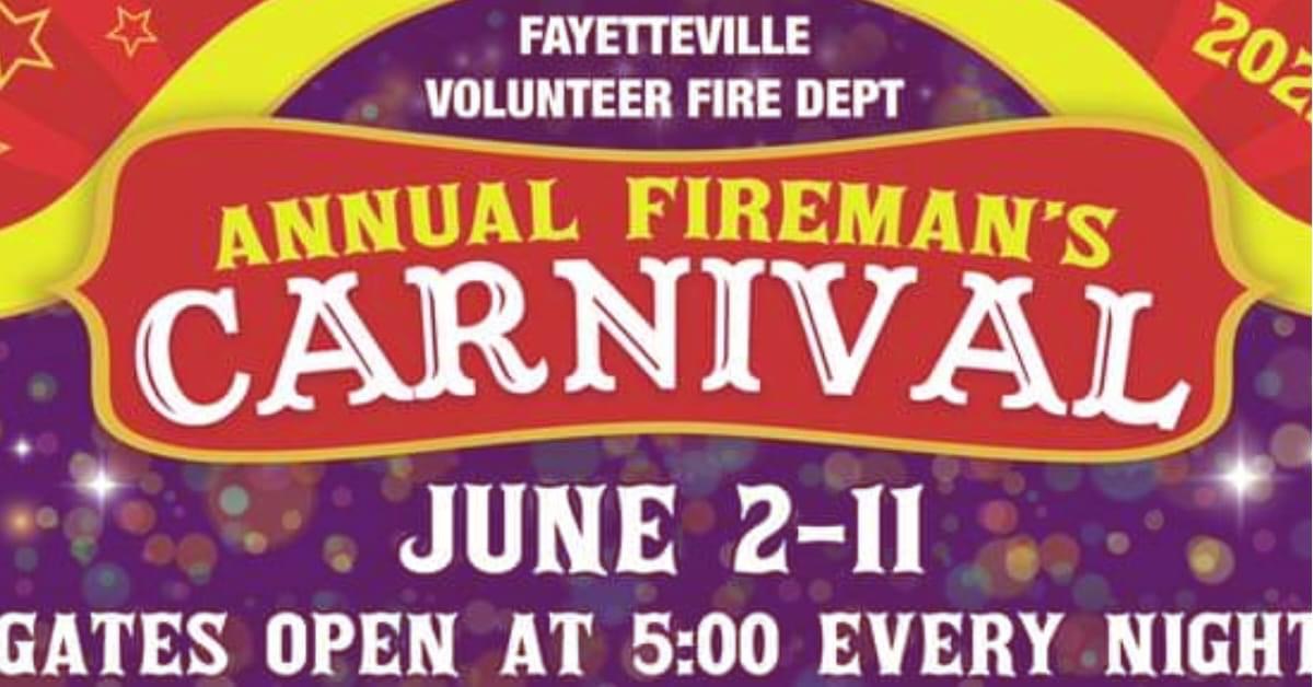 Fayetteville Volunteer Fire Department Carnival June 211 SHIP SAVES