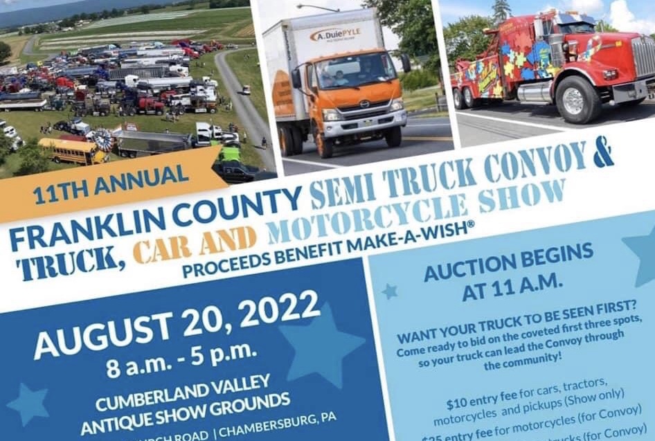 Franklin County Semi Truck Convoy and Truck, Car and Motorcycle Show to