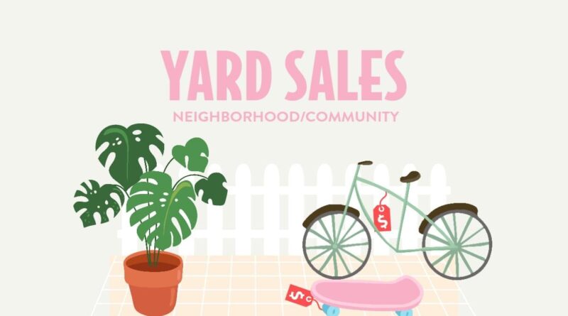 Community/Neighborhood Yard Sale List for 2024